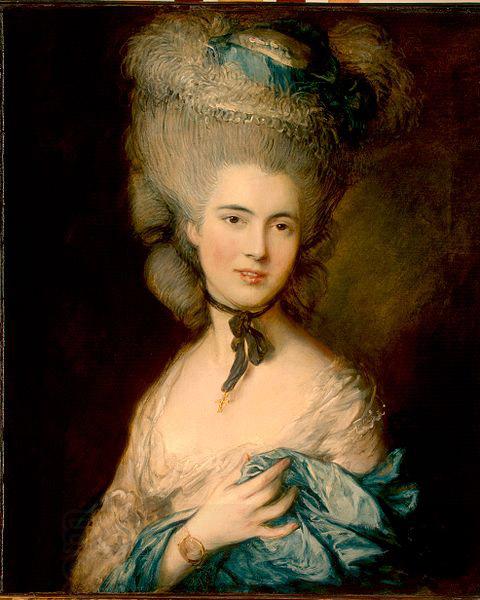 Thomas Gainsborough Woman in Blue oil painting picture